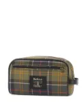 Barbour plaid zip-top wash bag - Green