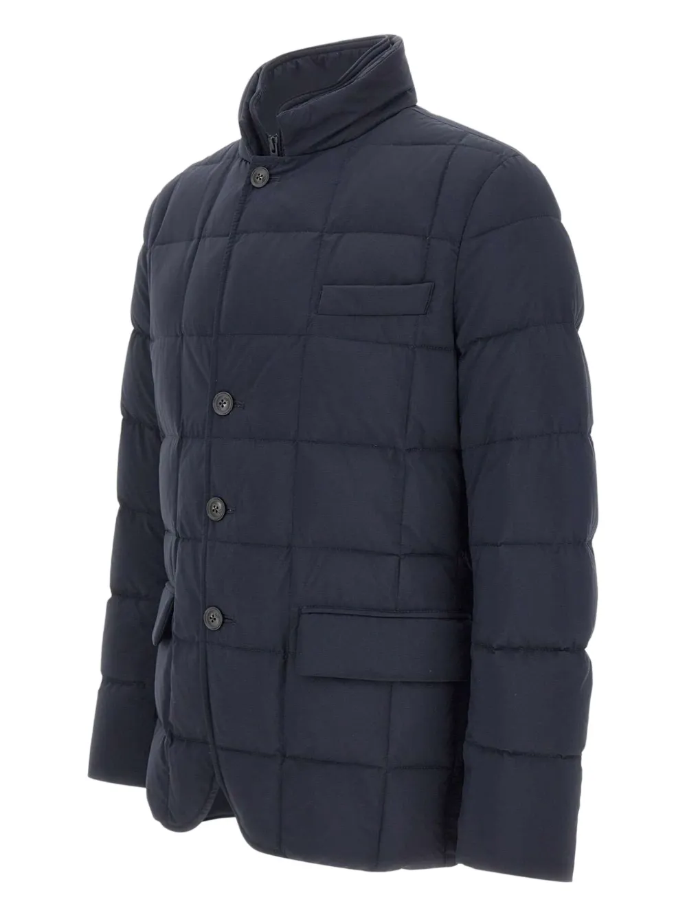 Fay Double Front buttoned down jacket Blauw
