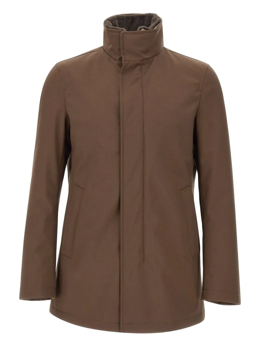 Herno stand-collar parka - ブラウン Herno stand-collar parka - ブラウン