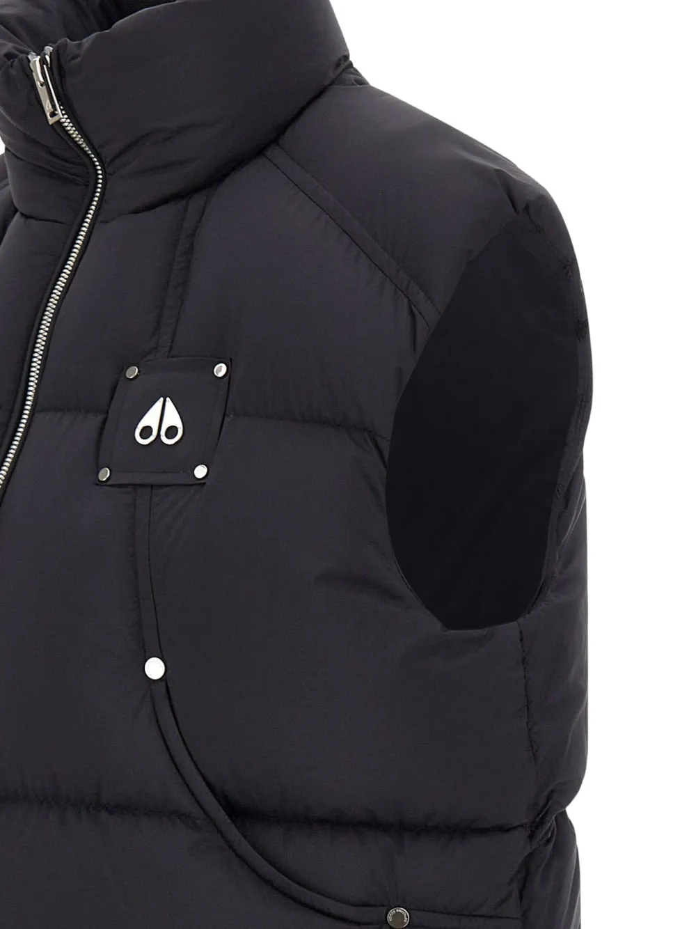Moose Knuckles wrap-collar puffer vest Zwart