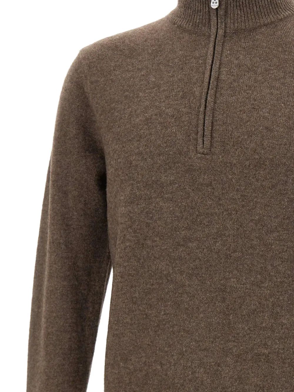 Peuterey Half-zip Sweater In Brown