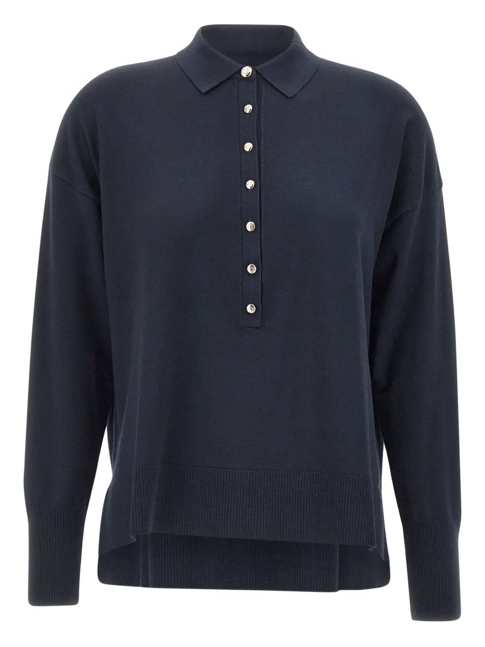 ELENA MIRO` buttoned polo shirt | Blue | Image 1