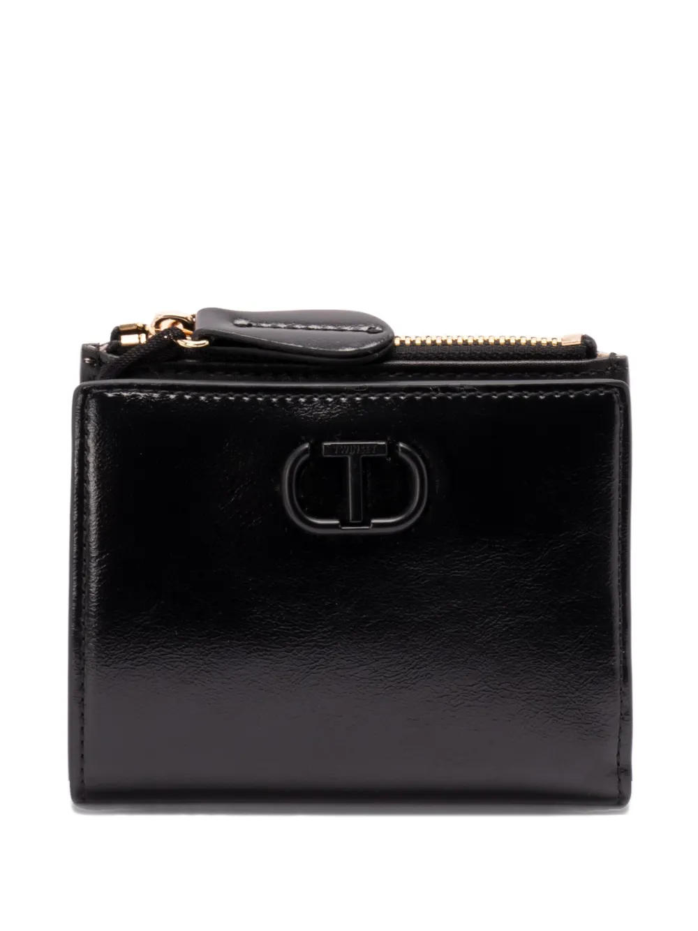 TWINSET logo zip wallet | Black | Image 1