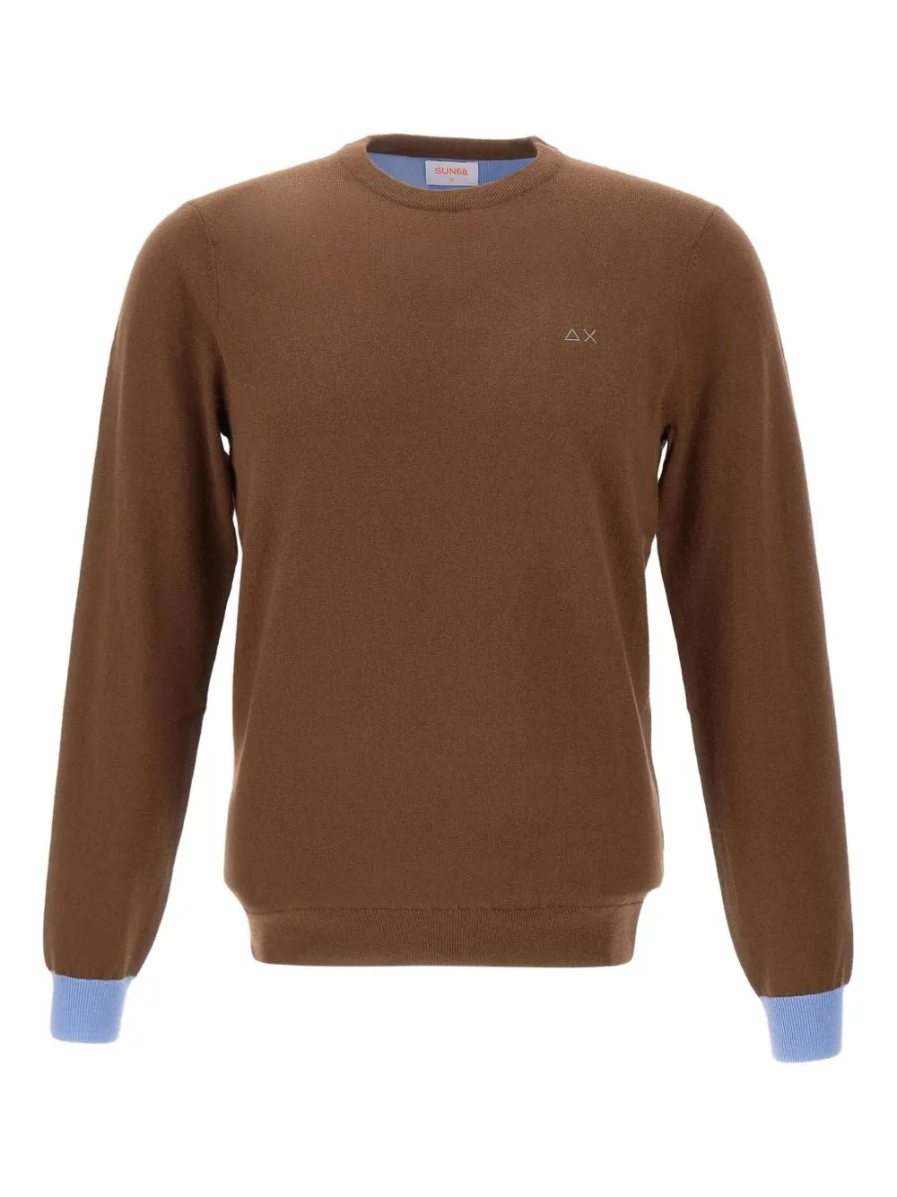 Sun68 elbow-patch crew-neck sweater | Brown | Image 1
