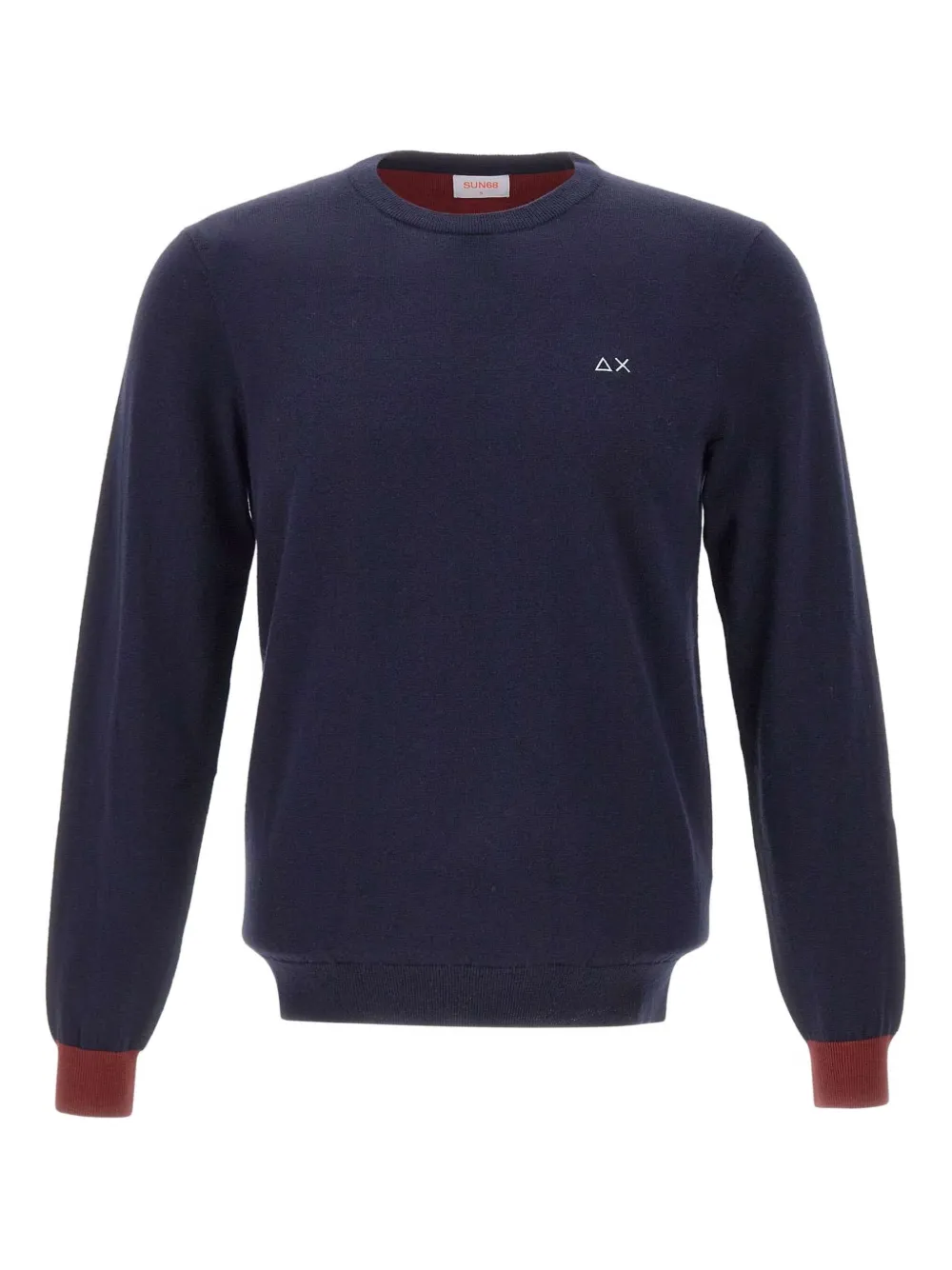 Sun 68 Elbow-patch Sweater In Blue