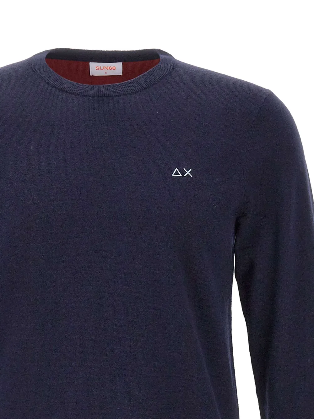 Sun 68 Elbow-patch Sweater In Blue