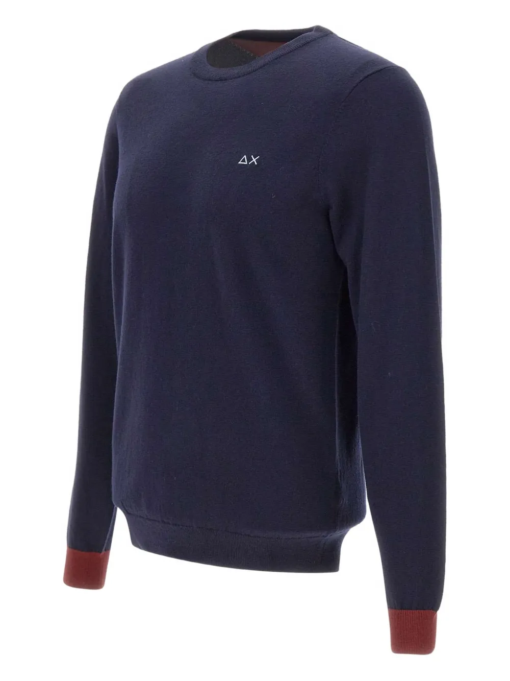 Sun 68 Elbow-patch Sweater In Blue