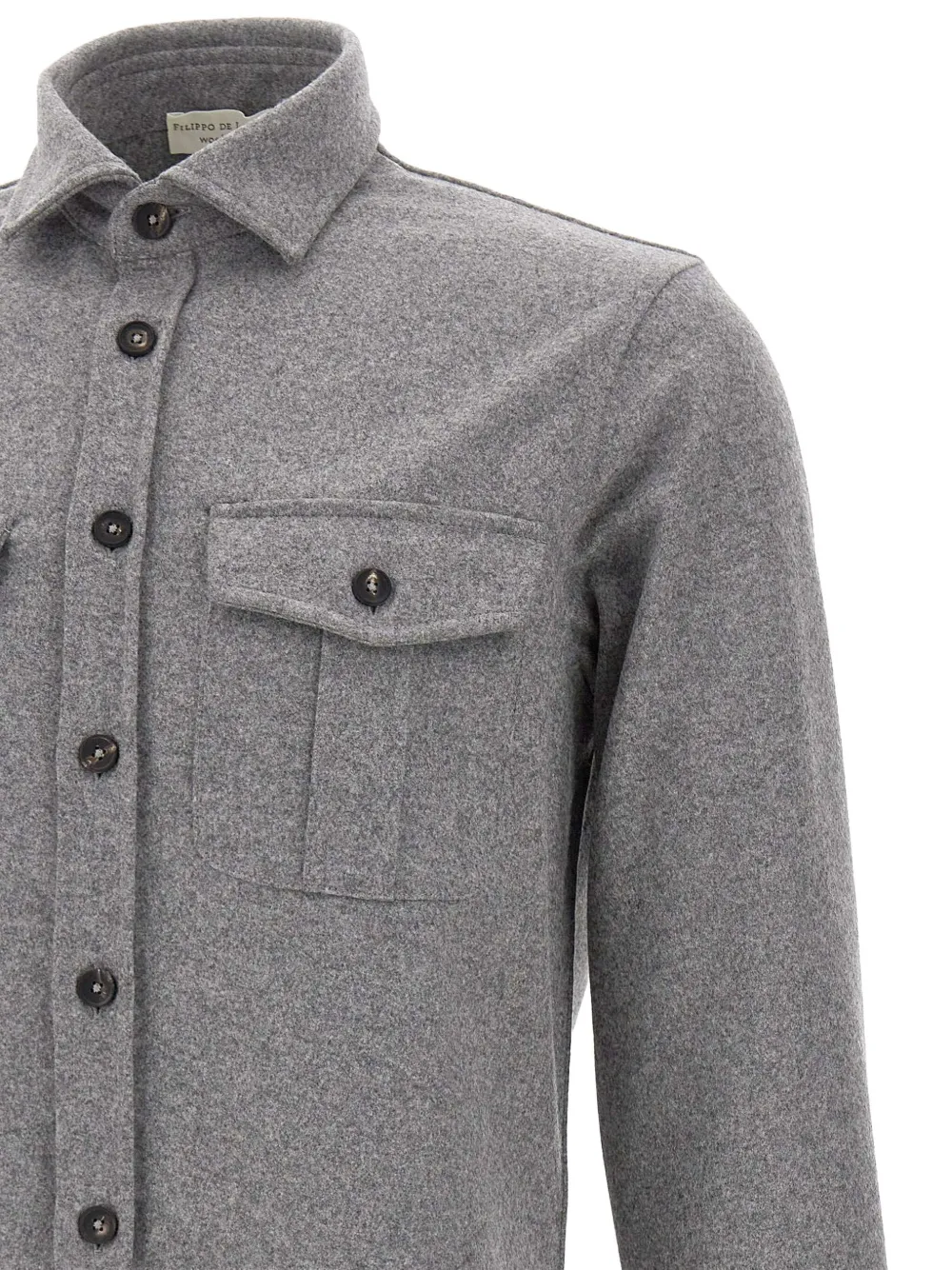Filippo De Laurentiis patch-pocket shirt Grijs