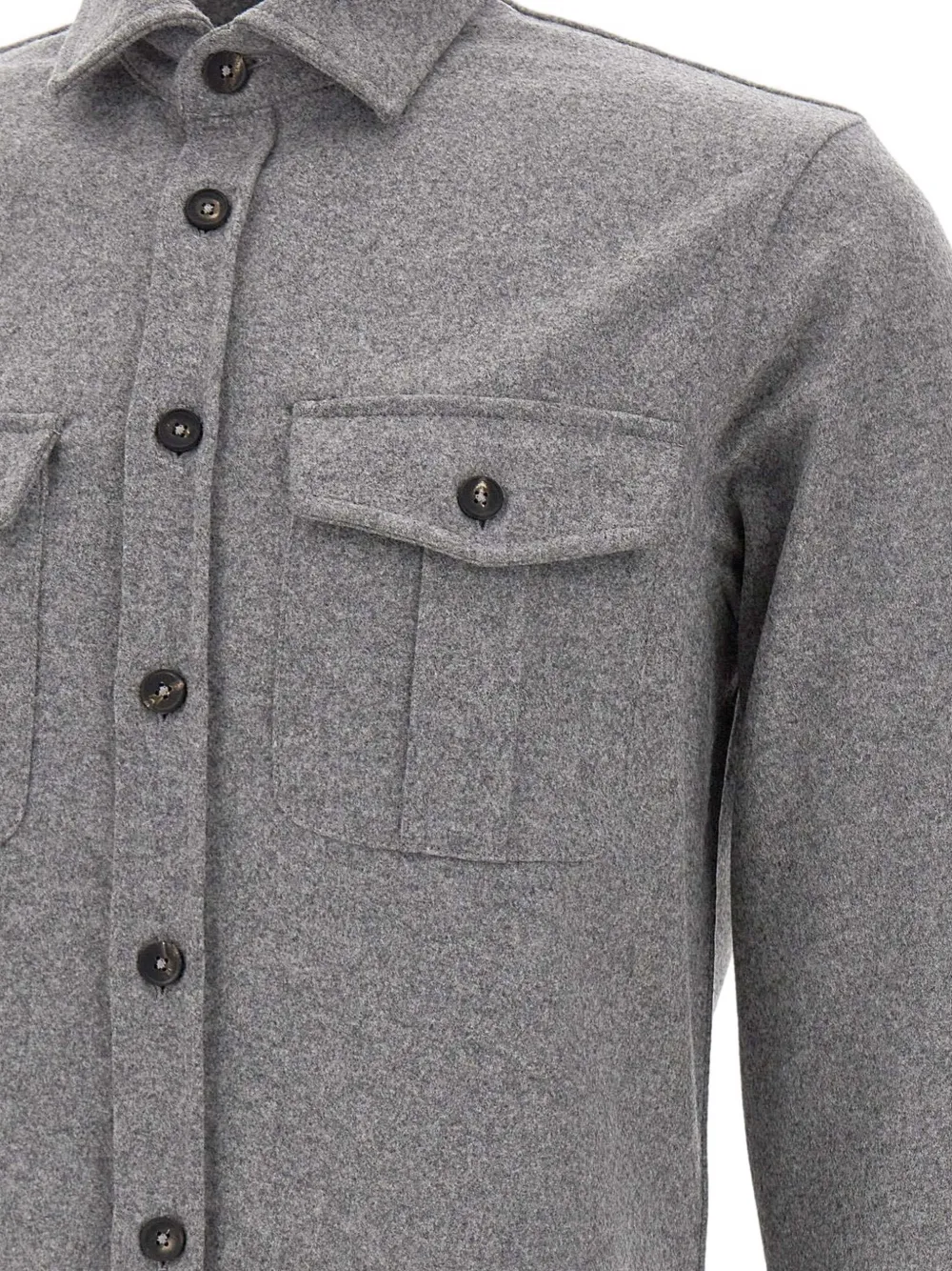 Filippo De Laurentiis patch-pocket shirt Grijs