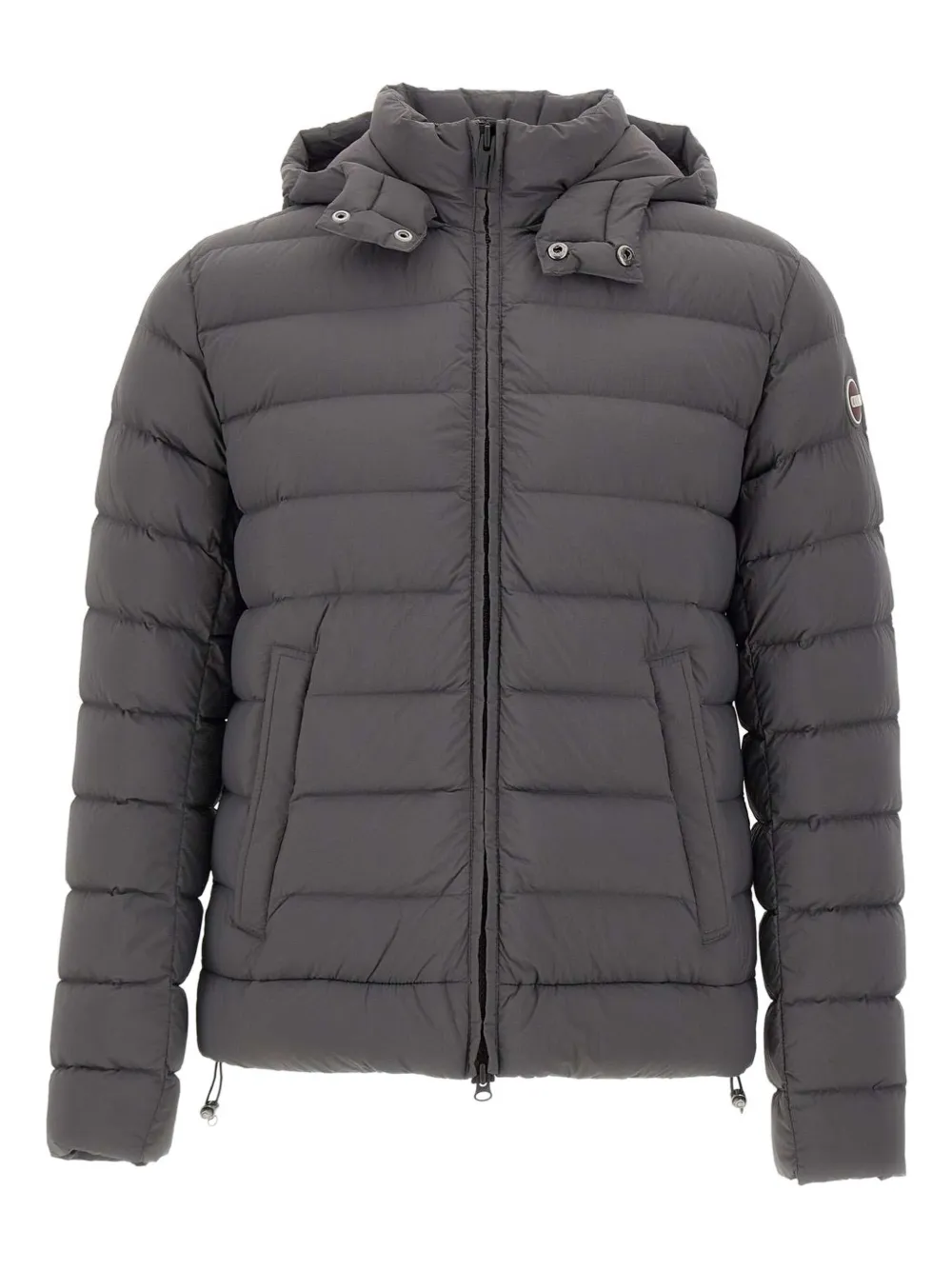 Colmar hooded horizontal-quilting down jacket - グレー Colmar hooded horizontal-quilting down jacket - グレー