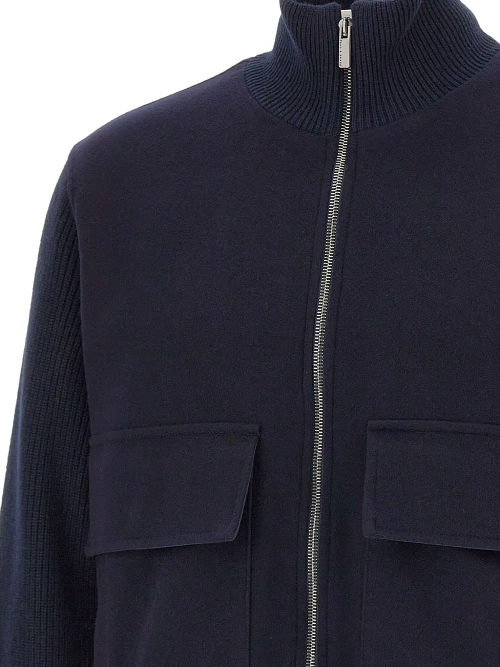 Paul & Shark knit-sleeves jacket Blauw