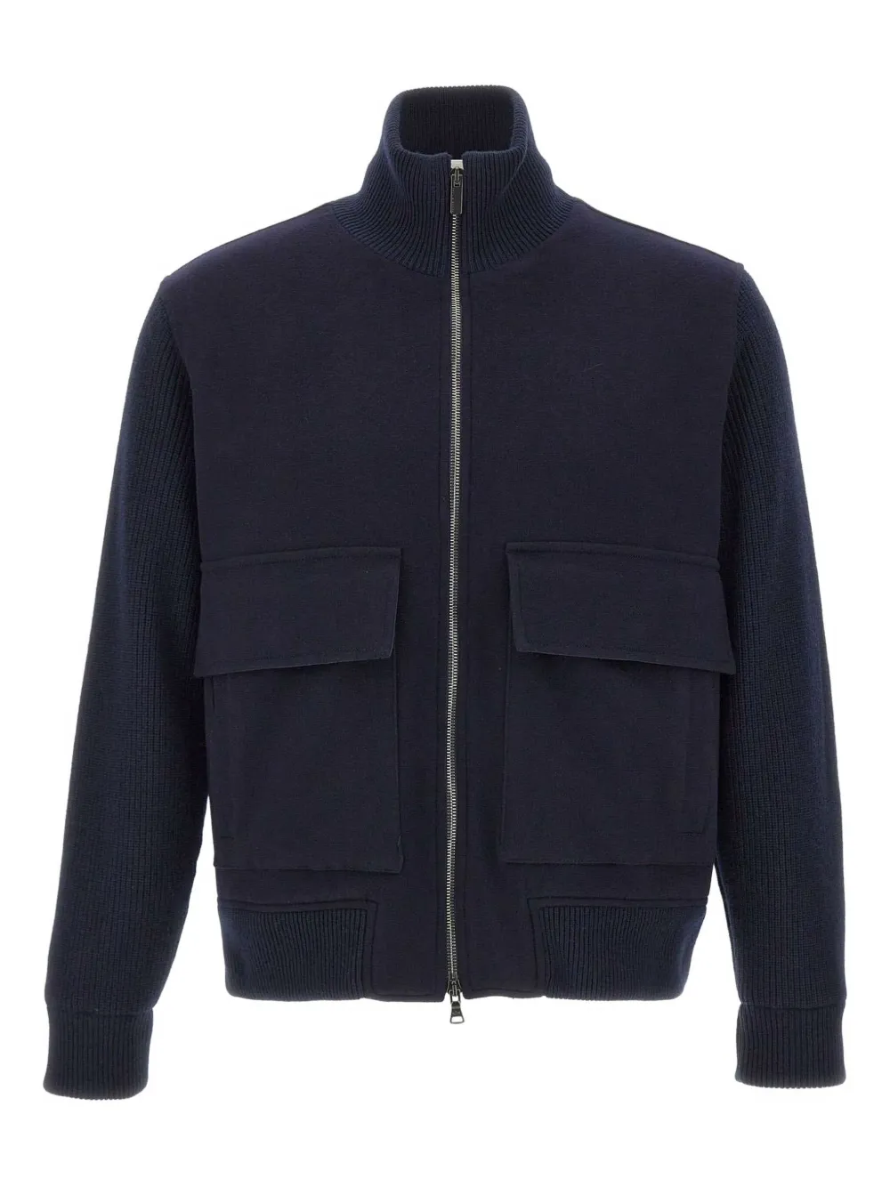 Paul & Shark knit-sleeves jacket - ブルー Paul & Shark knit-sleeves jacket - ブルー