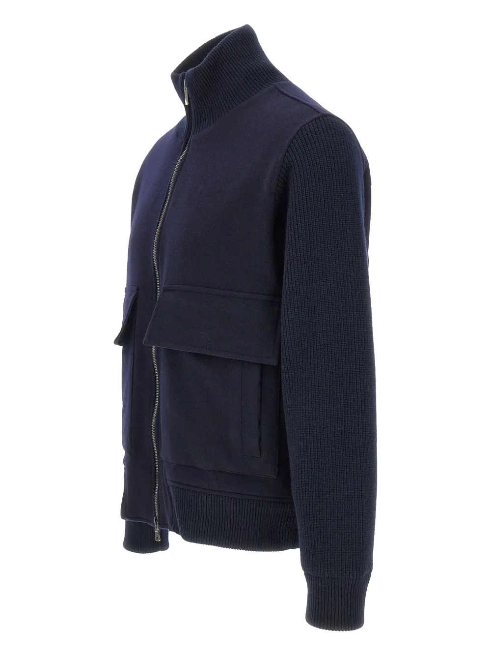 Paul & Shark knit-sleeves jacket Blauw