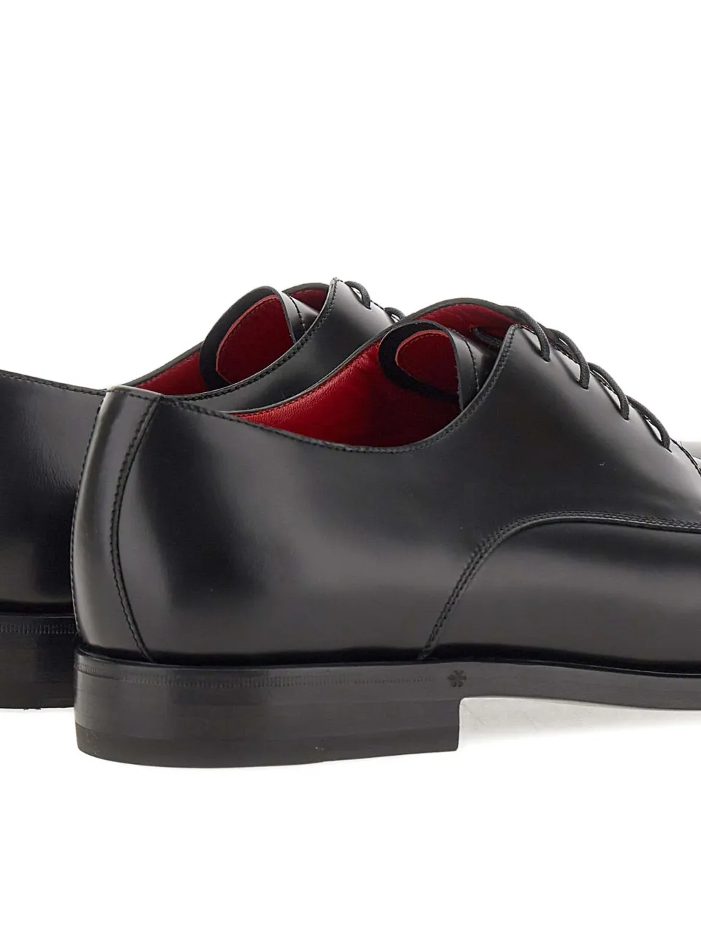 Neil Barrett leather lace-up shoes Black