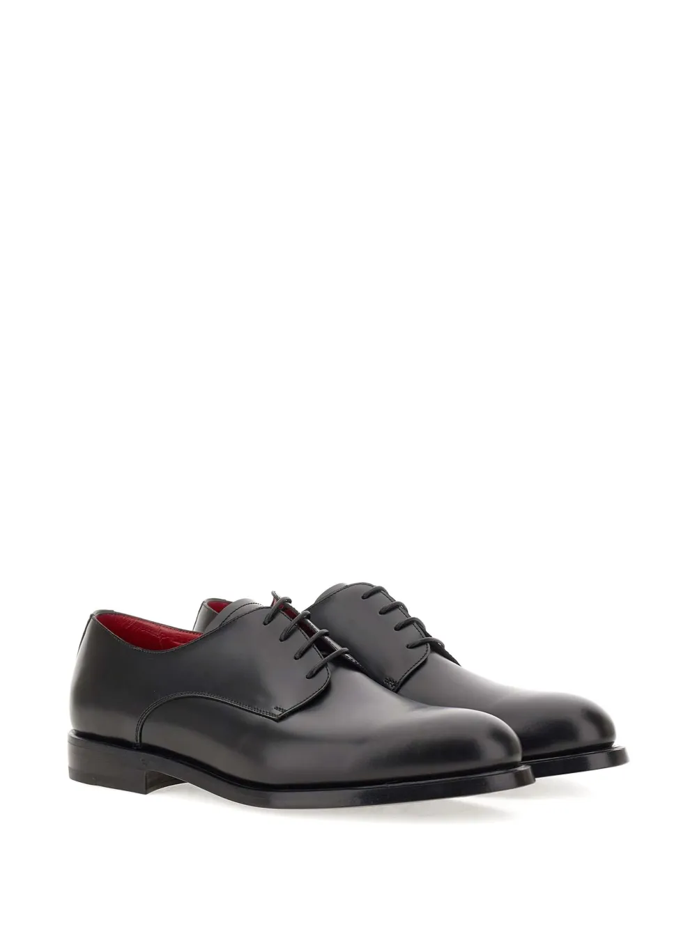 Neil Barrett leather lace-up shoes Black