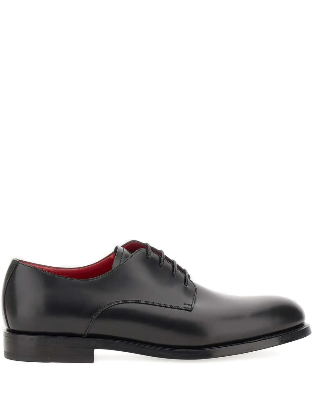 Neil Barrett leather lace-up shoes Black