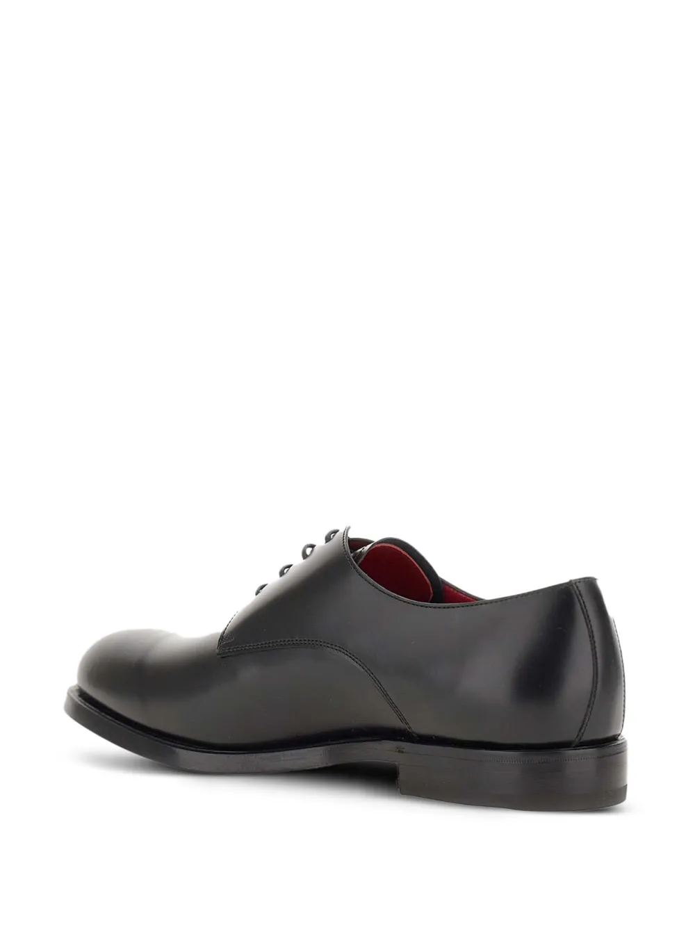 Neil Barrett leather lace-up shoes Black