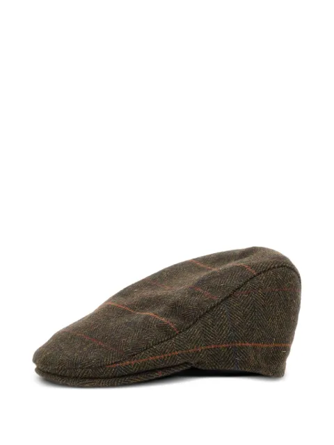 Barbour herringbone-pattern beret