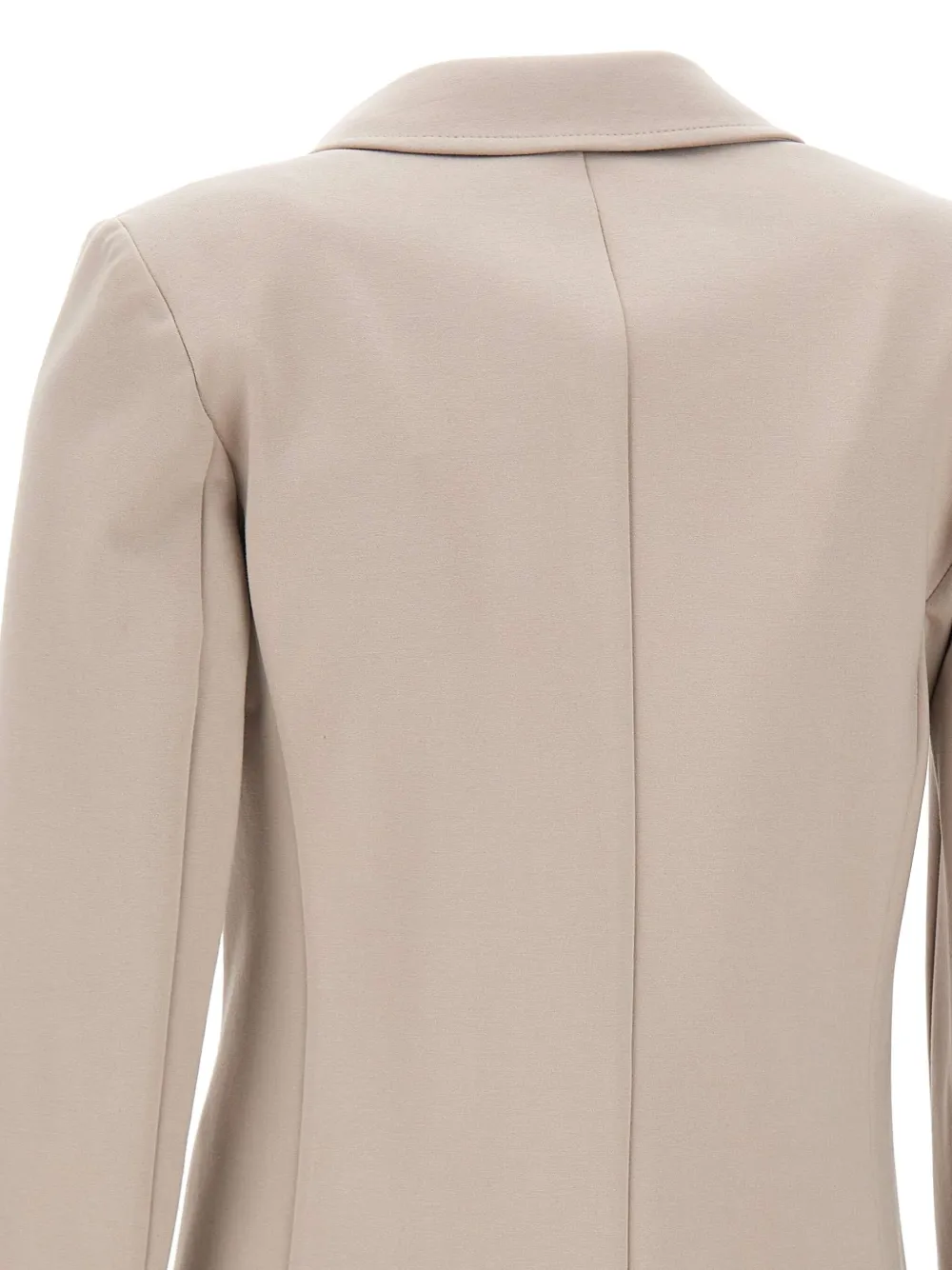 Kaos Narrow-lapel Single-button Blazer In Neutral