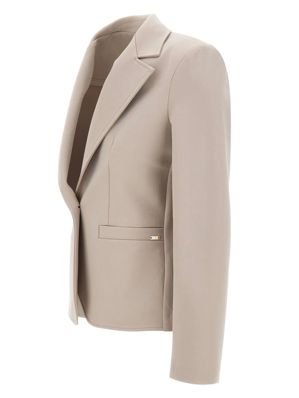 Kaos Narrow-lapel Single-button Blazer In Neutral