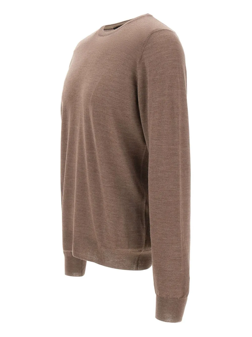 Gran Sasso crew-neck ribbed-edge sweater - Bruin