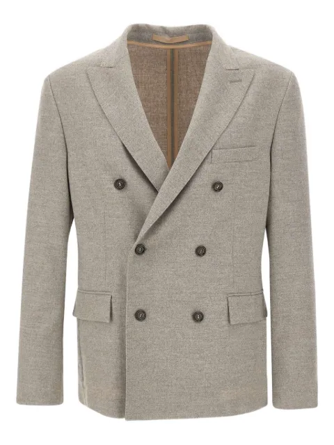 Paolo Pecora double-breasted peak-lapel blazer