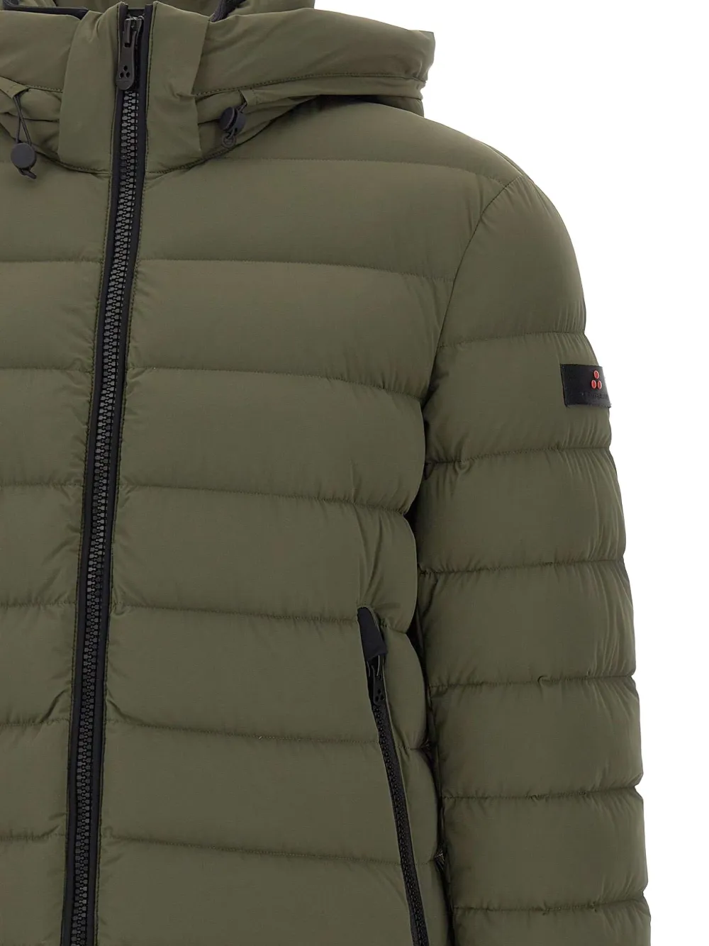 Peuterey hooded quilted down jacket Groen