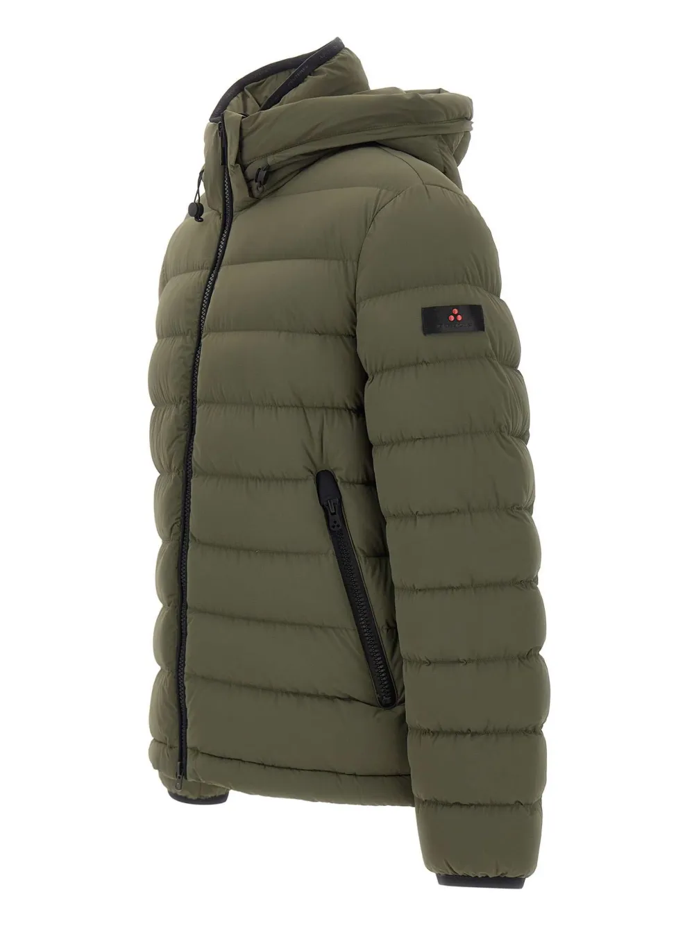 Peuterey hooded quilted down jacket Groen
