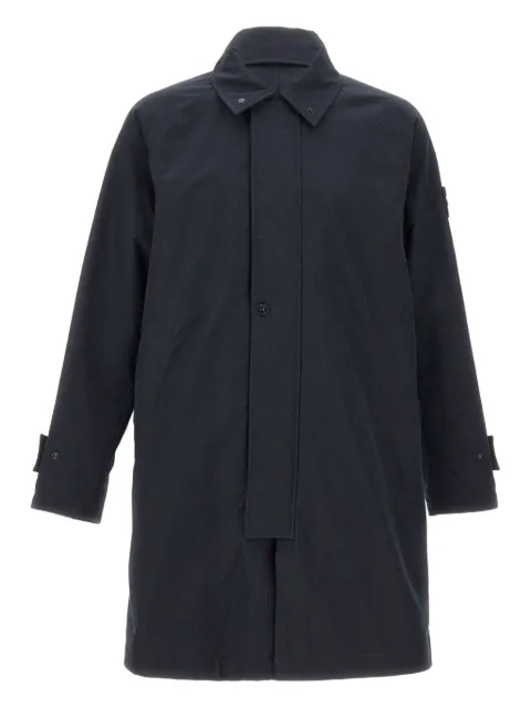 Stone Island shirt-collar organic-cotton coat