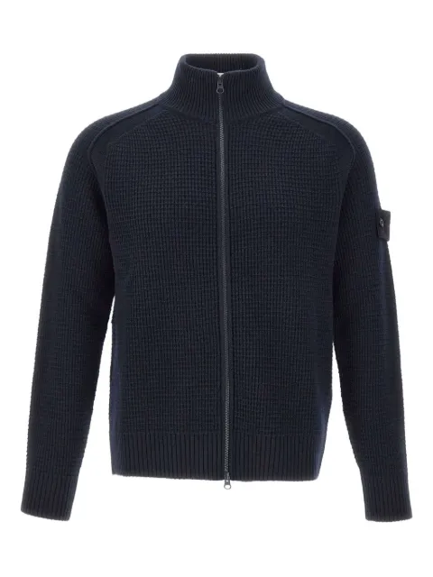 Stone Island cárdigan texturizado con cierre