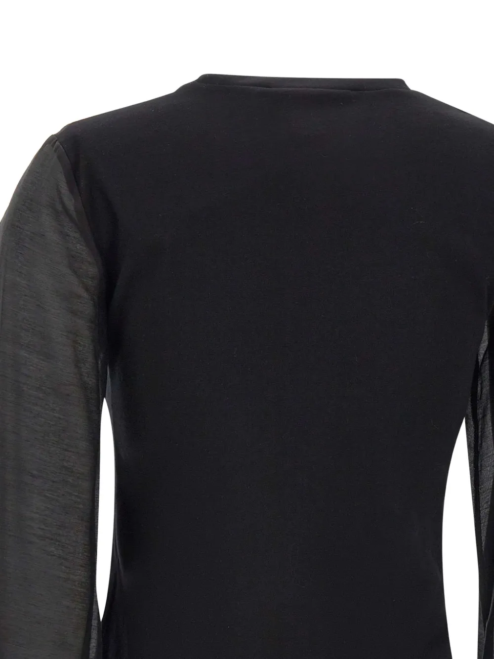 kaos Blouse met ballonmouwen Zwart