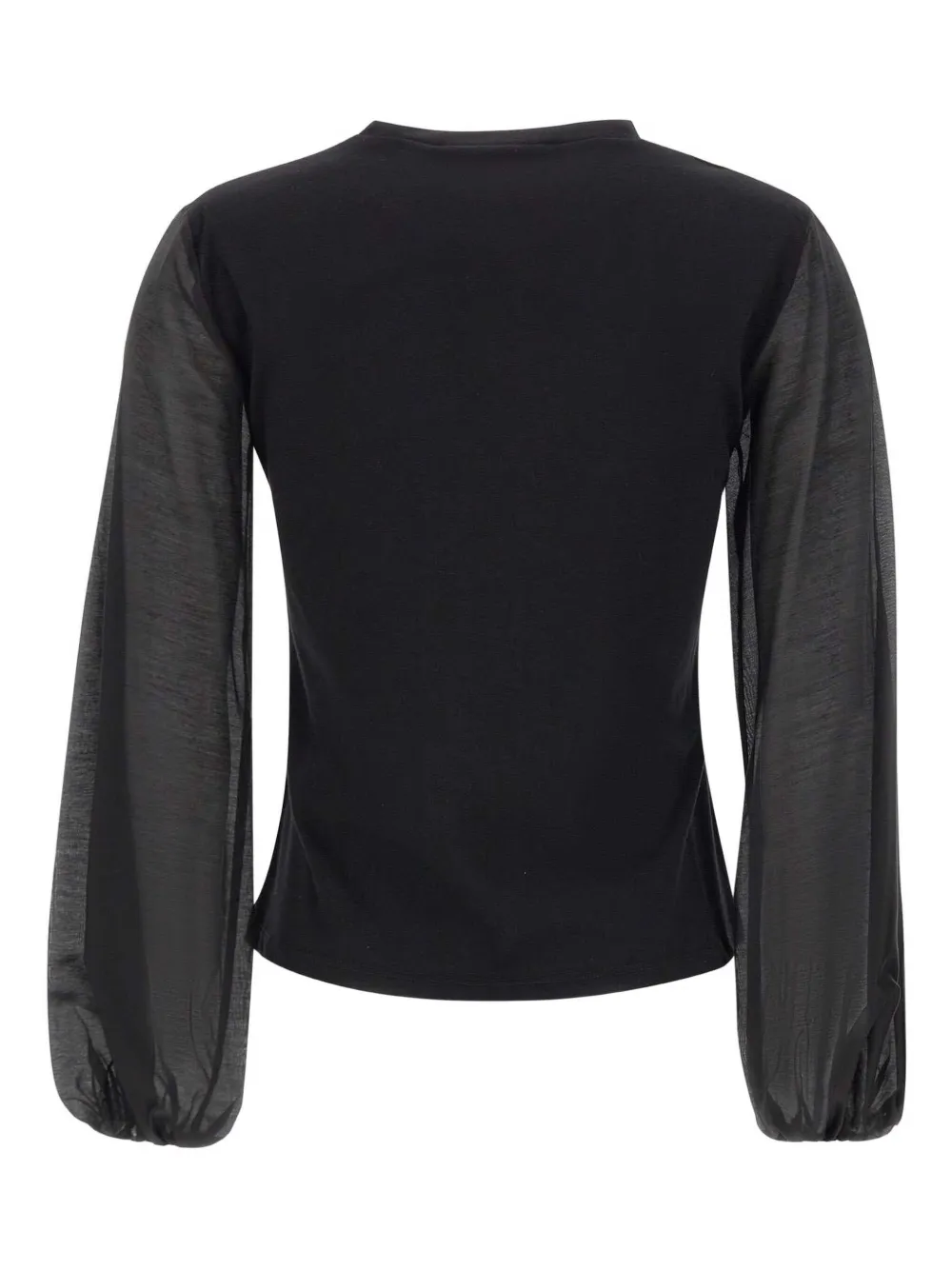kaos Blouse met ballonmouwen Zwart