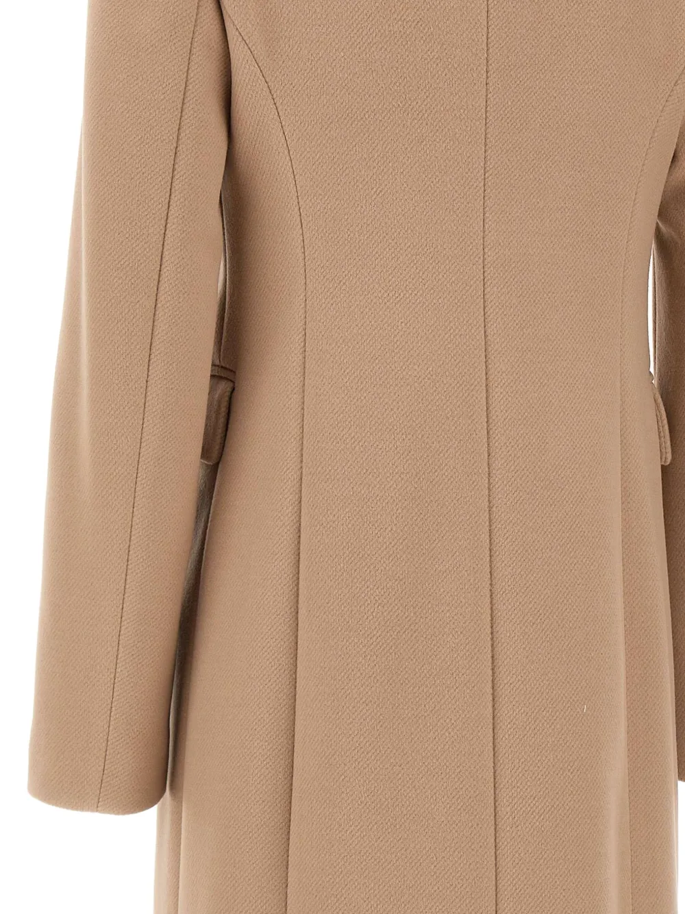 Kaos Notched-lapel Button Coat In Brown