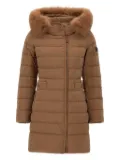 Peuterey fur-trimmed hooded coat - Brown