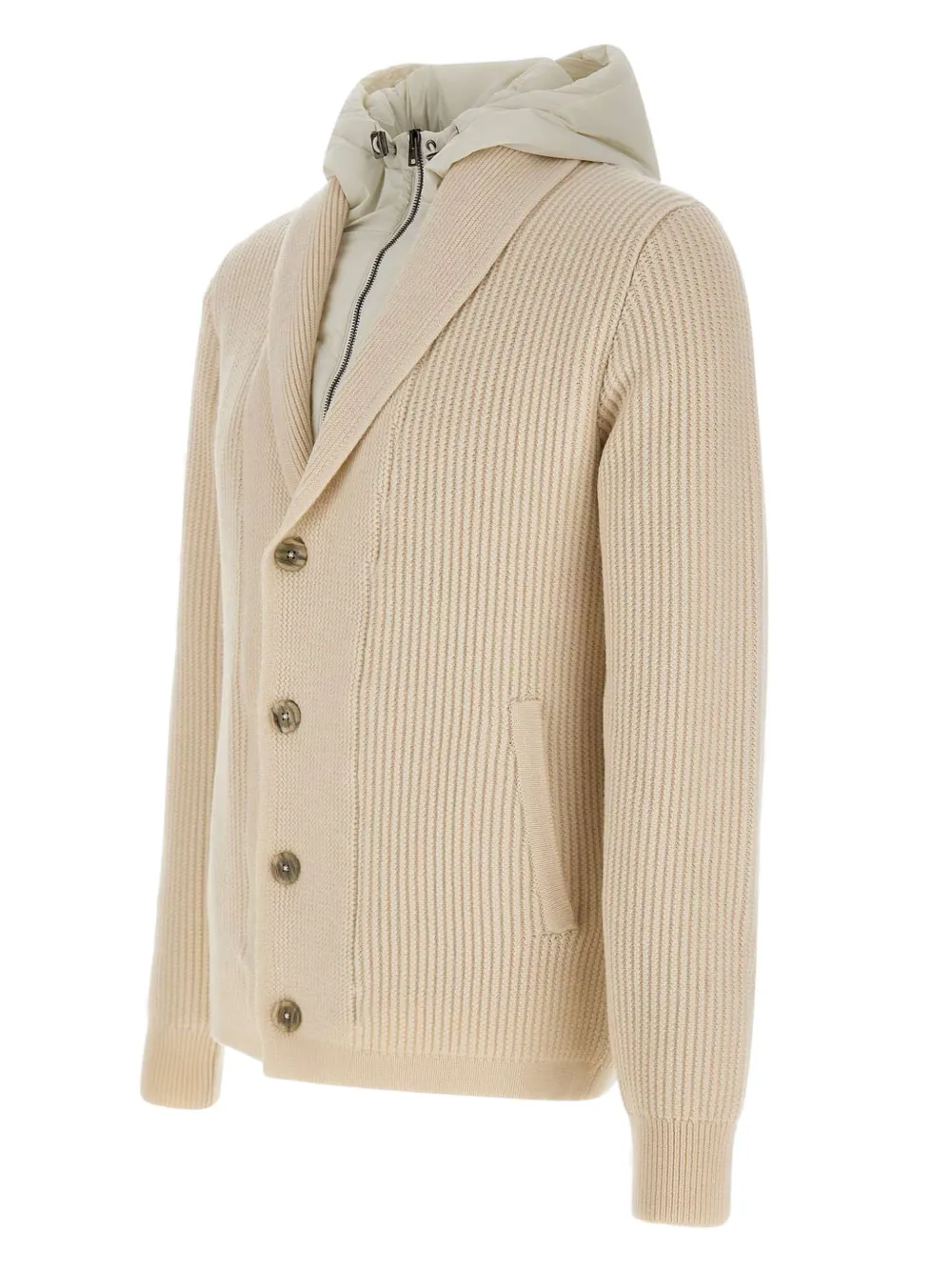 Herno ribbed jacket Beige