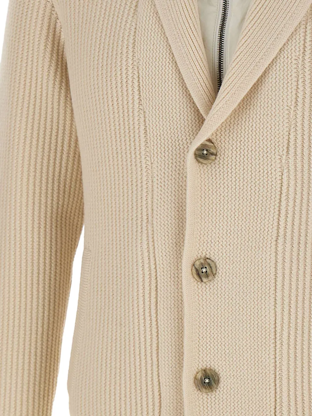 Herno ribbed jacket Beige