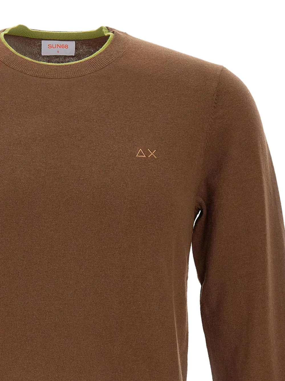 Sun 68 Crew-neck Sweater In Brown