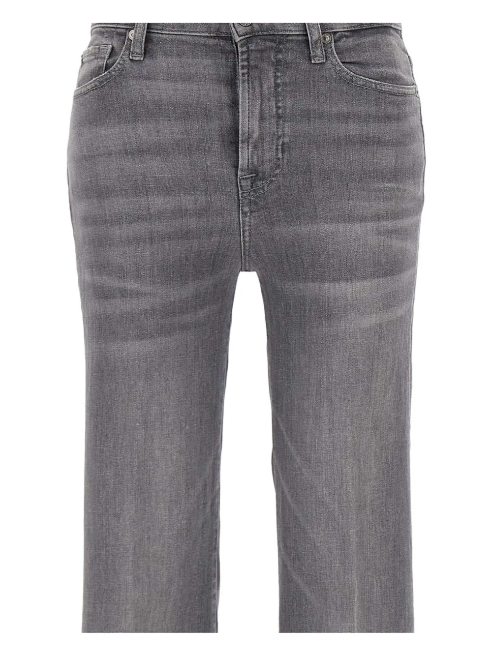 7 For All Mankind Cotton Jeans In Gray