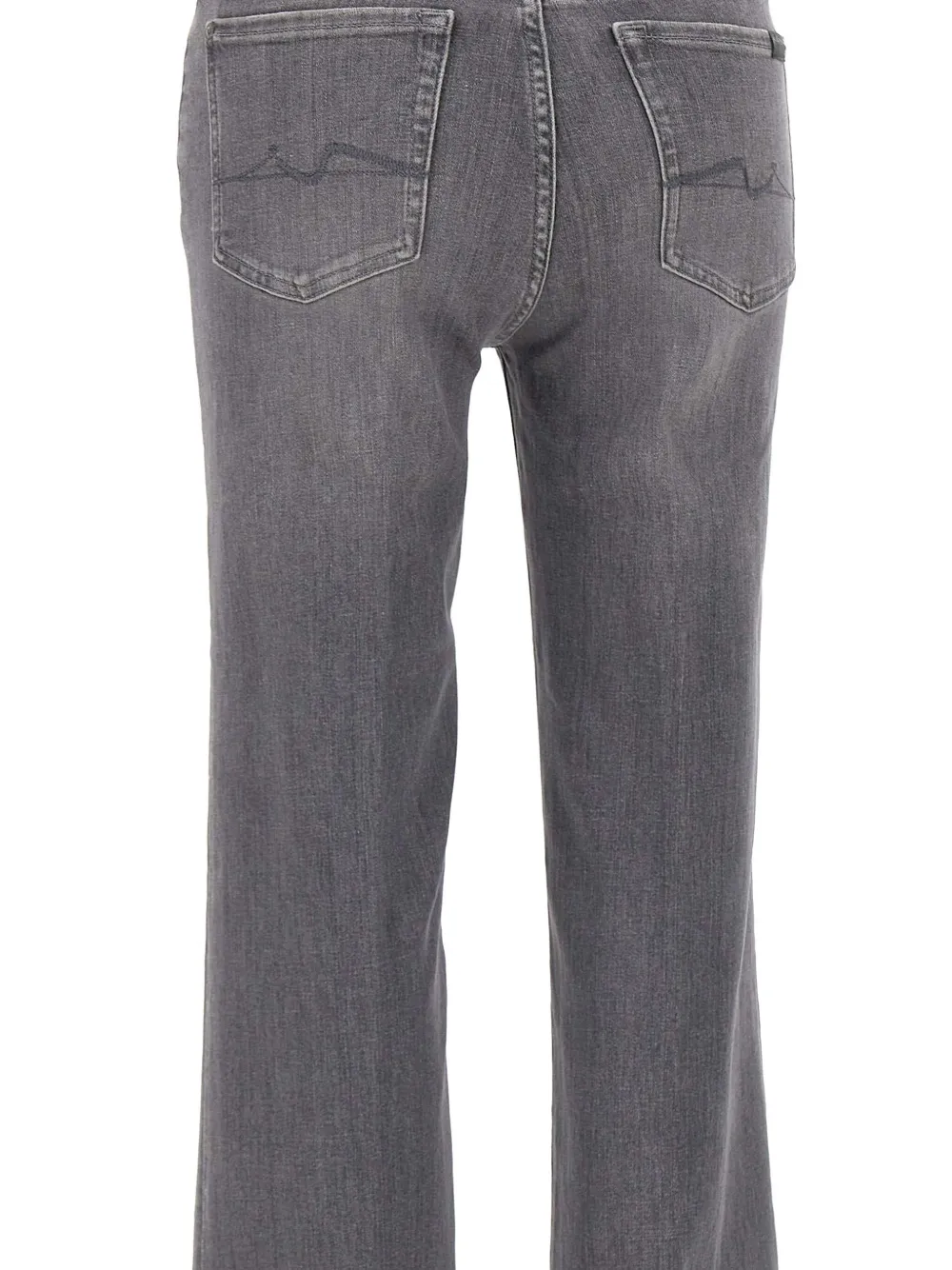 7 For All Mankind Cotton Jeans In Gray