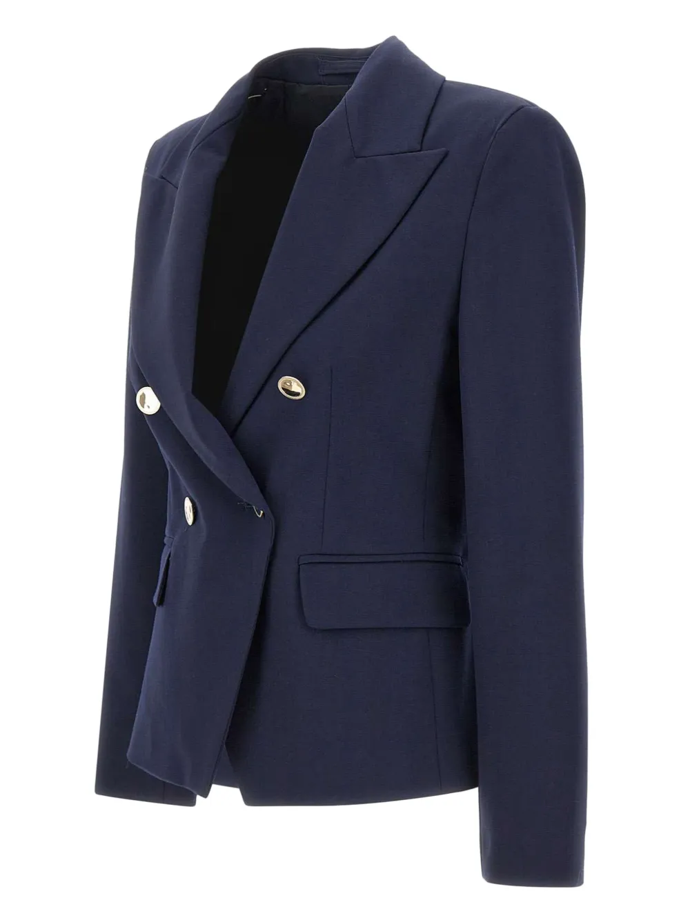 Marella double-breasted button blazer Blauw