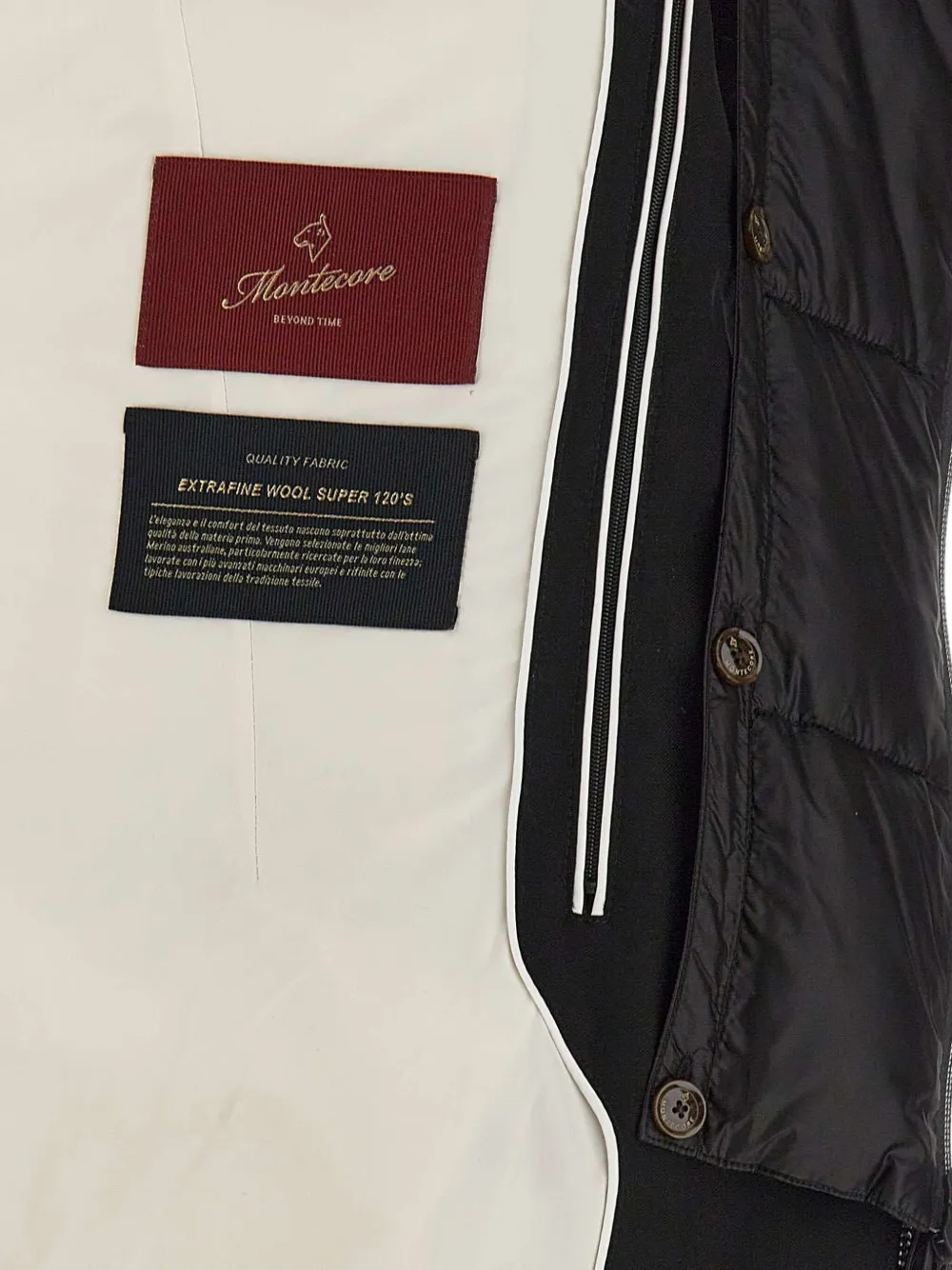 Montecore Removable-hood Coat In Black
