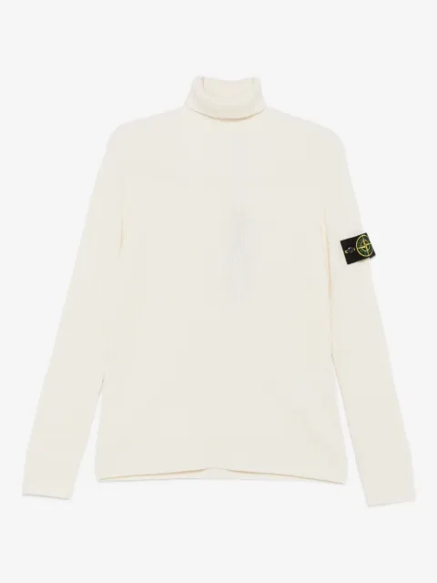 Stone Island ribbed-knit roll-neck sweater
