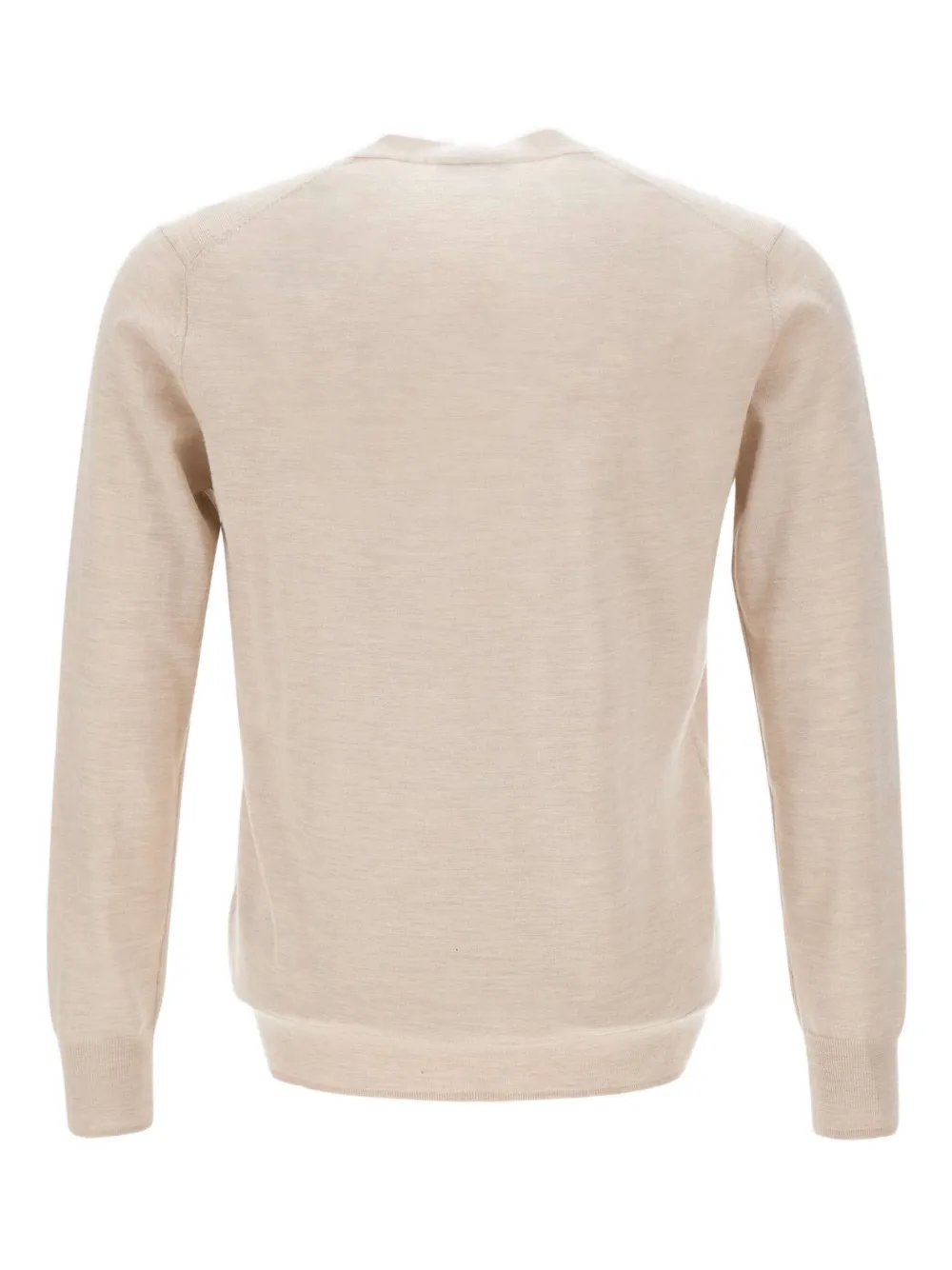 Paolo Pecora ribbed-cuff crew-neck sweater - Beige