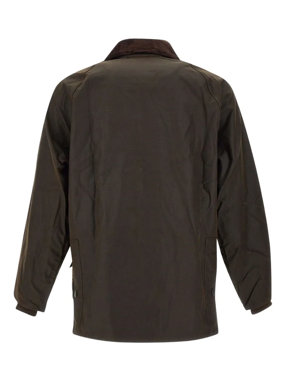 Barbour Beaufort Waxed Cotton Jacket In Green