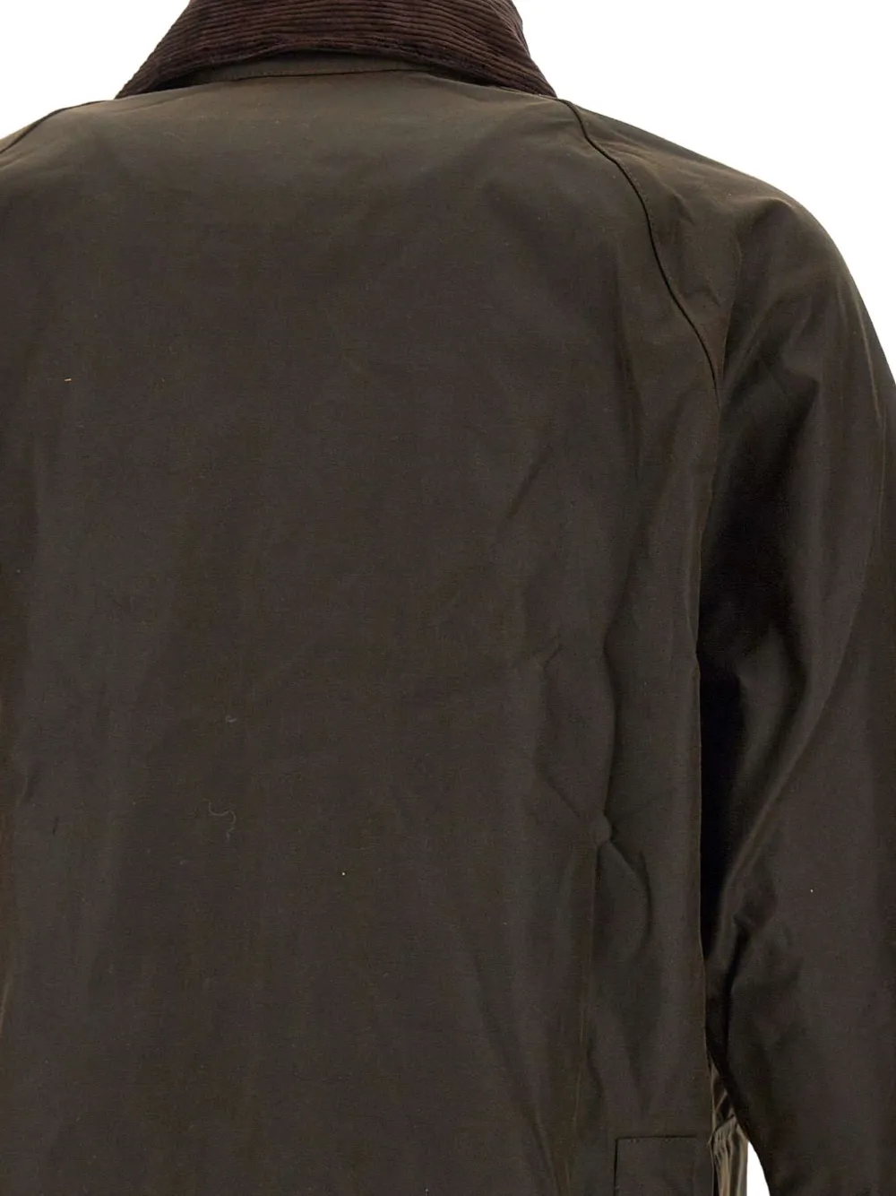 Barbour Beaufort Waxed Cotton Jacket In Green