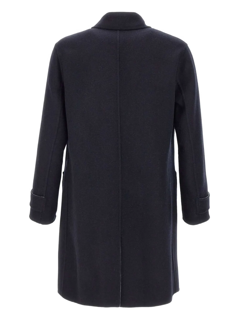 Eleventy classic-collar wool coat Blauw