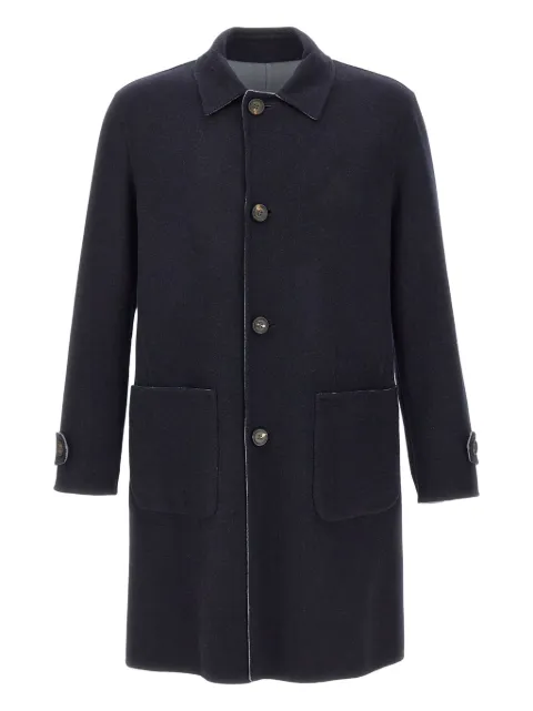 Eleventy classic-collar wool coat