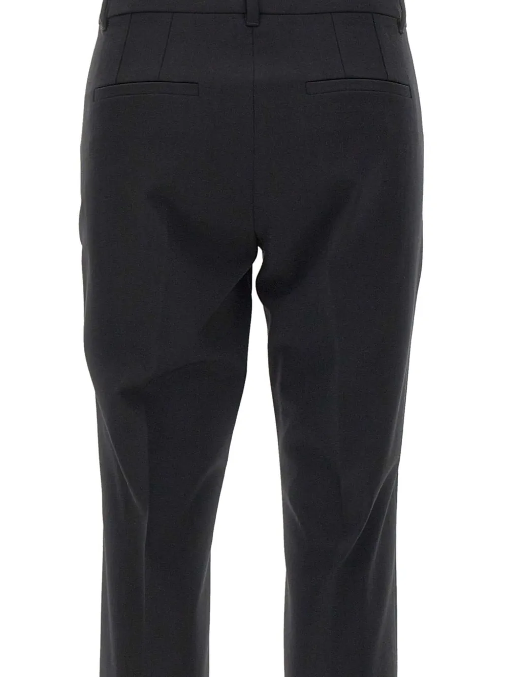 Marella welt-pockets front-crease trousers Zwart