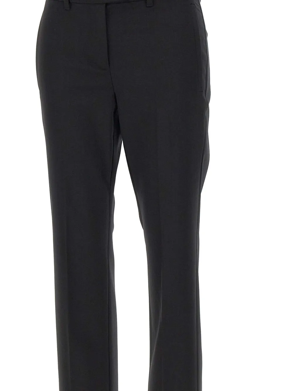 Marella welt-pockets front-crease trousers Zwart