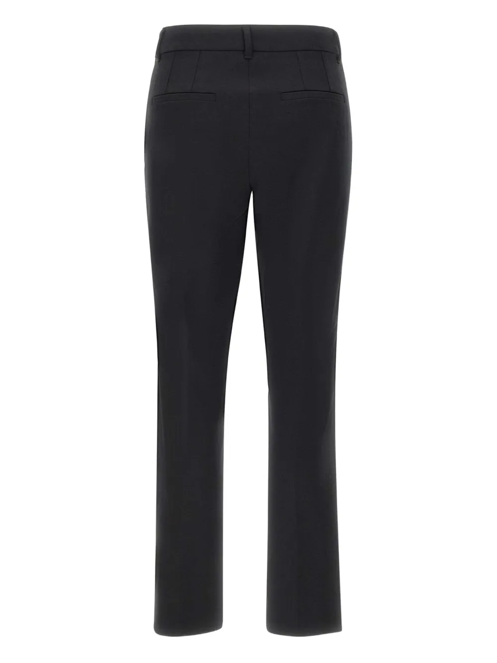 Marella welt-pockets front-crease trousers Zwart